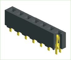3,96 mm emane päis, üherealine sirge tüüp H8.9