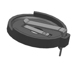 CR2450 liitiumist mündielemendihoidjad DIP/THM